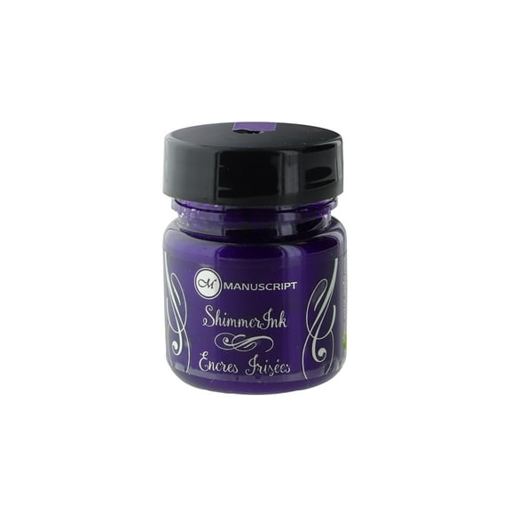Manuscript Shimmer Ink - Sugar Plum, 25ml