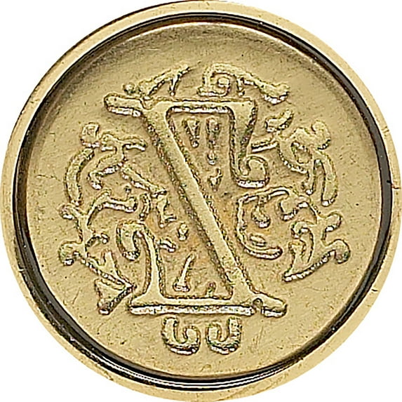 Manuscript Short Handle Design Sealing Set W/Red Wax-Z