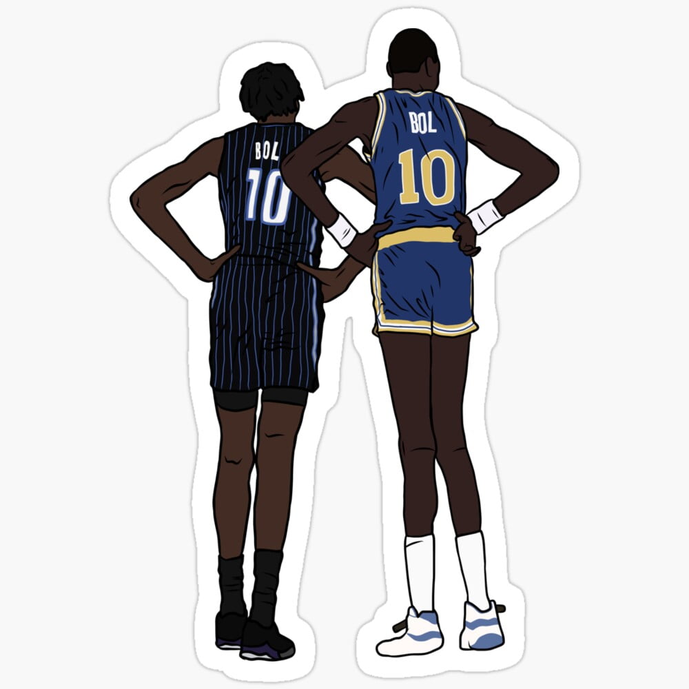 Manute & Bol Bol Sticker Phone Decal Water Bottle Stickers Car Decals ...