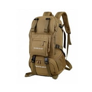 Manviss 45L Hiking Backpack Waterproof Climbing Daypack, Women Men, Khaki