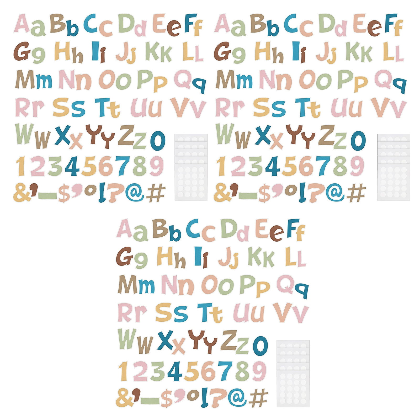 Manwang Bulletin Board Adhesive Paper Bulletin Board Paper Alphabet