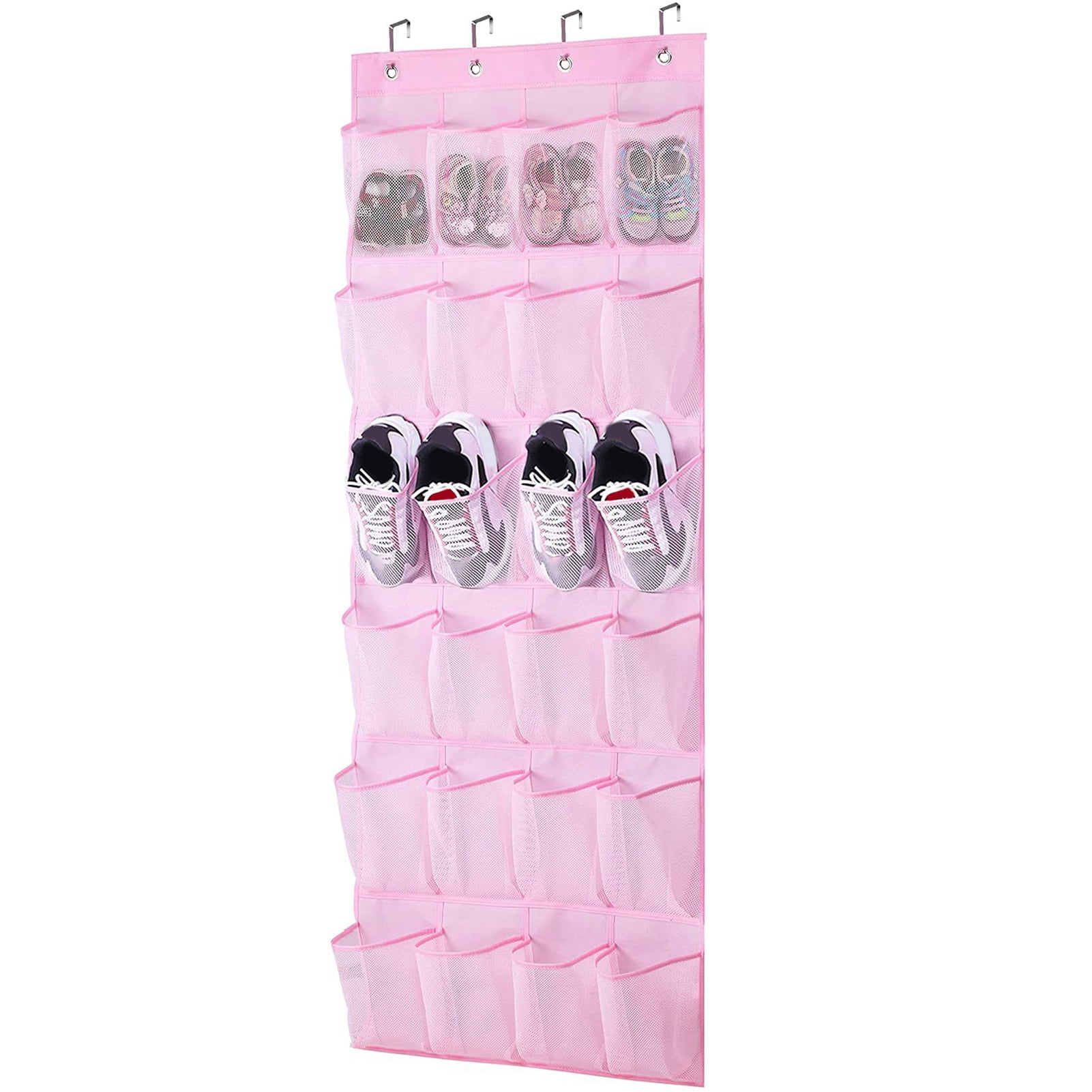 Manwang Hanging Shoe Hat Holder Spacious Nonwoven Fabric Hanging Bag