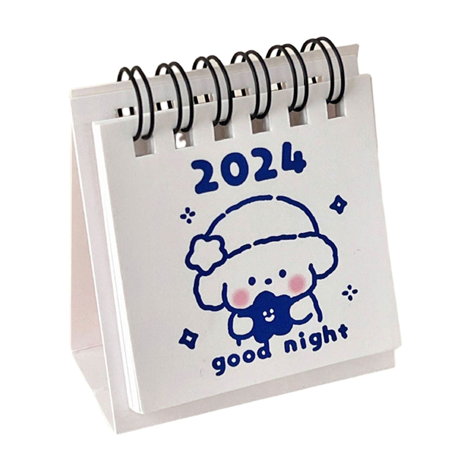 Manwang Organizational Desktop Calendar 2024 Mini Desk Calendar Coil