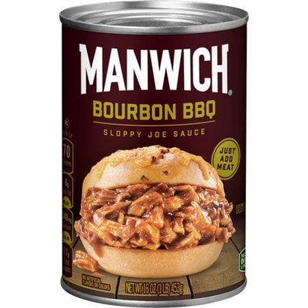 Manwich Bourbon BBQ Sloppy Joe Sauce, 16 Oz (Pack of 32)