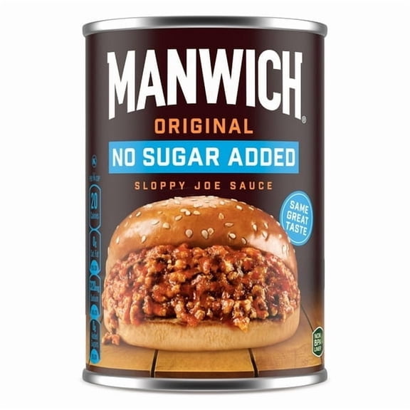 Manwich Original No Sugar Added Sloppy Joe Sauce, 15 oz. (Pack of 2)