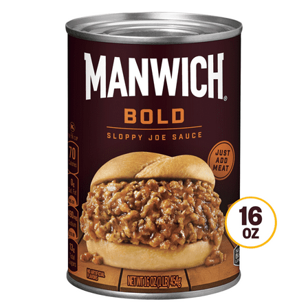 Manwich Sloppy Joe Sauce, Bold Flavor, Canned Sauce, 16 oz.