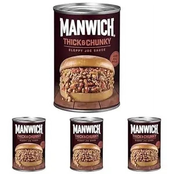 Manwich Sloppy Joe Sauce, Thick and Chunky (15.5oz Can, Pack of 4