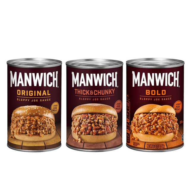 Manwich Sloppy Joe Sauce Variety Pack Bold, Original and Thick&Chunky