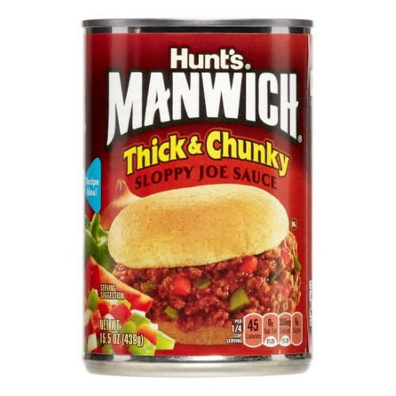 Manwich Thick and Chunky Sloppy Joe Sauce 15.5 Oz (Pack of 6)