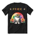 thumbnail image 1 of Manx Celebrates Rainbow Pride Month LGBT LGBTQ+ Shirt T-shirt Unisex Merch Cat Lover Kitten Owner Gifts - 01003, 1 of 6