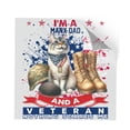 thumbnail image 1 of I'm a Manx Dad and a Veteran, Nothing Scares me Happy Father's Day Cutout Transfer Sticker Cat Lover Kitten Owner Gifts Transparent Decal Art Decor - 00006, 1 of 5
