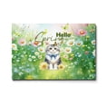 thumbnail image 1 of Manx Hello Spring Time Flower Floral Nature Horizontal Matte Canvas Poster Cat Lover Kitten Owner Gifts Wall Art Home Decor - 02031, 1 of 5