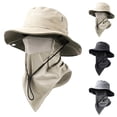 thumbnail image 1 of ManxiVoo 2 in 1 Breathable Fisherman Hat with Detachable Neck Flap and Cooling Ice Pack Wide Brim, 1 of 9