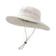 thumbnail image 1 of ManxiVoo Adjustable Wide Brim Sun Hat with Ponytail Opening Summer Outdoor Protection for Walking Travel Beach Activities Beige, 1 of 4