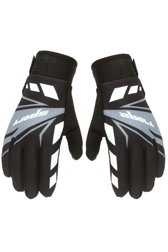 All Season Ski Gloves for Men and Women with Windproof Warmth and Snow Sports Protection One Size Size Black