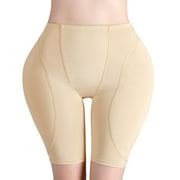 ManxiVoo Butt Enhancement Padded Panty Shapewear With Upgraded Foam Hip Lift Enhancer For Tummy Control And Figure Shaping S Size Beige