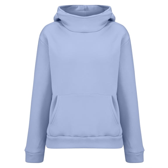 ManxiVoo Classic Crew Neck Pullover Sweatshirt Women Soft Long Sleeve Comfortable Casual Fit for Outdoor Daily Wear M Size Light Violet