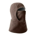 thumbnail image 1 of ManxiVoo Convertible Winter Hood And Neck Warmer For Cold Weather Windproof Thermal Balaclava Style Hat For Skiing Cycling And Outdoor Sports Coffee, 1 of 5