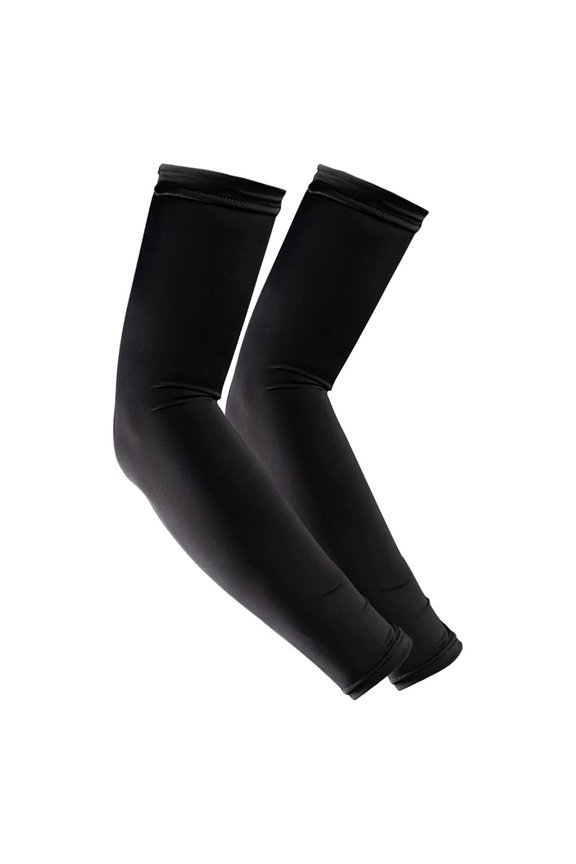 Cooling Arm Sleeves for Women Sun Protection UV Block Lightweight Breathable Outdoor Sports Cover L Size Black