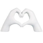 ManxiVoo Heart Hands Resin Sculpture