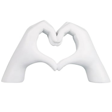 ManxiVoo Heart Hands Resin Sculpture