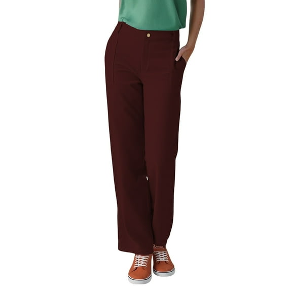 ManxiVoo High Waist Cargo Pants for Women Loose Fit Wide Leg Trousers for Travel and Hiking M Size Red