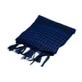 thumbnail image 1 of ManxiVoo Lightweight Plaid Scarf with Fringe Details Breathable Cotton Headwear Neck Wrap Multifunctional Outdoor Camping Accessory Unisex Design Blue, 1 of 3