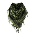 thumbnail image 1 of ManxiVoo Lightweight Plaid Scarf with Fringe Details Breathable Cotton Headwear Neck Wrap Multifunctional Outdoor Camping Accessory Unisex Design, 1 of 4