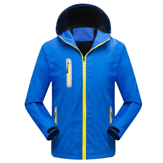 ManxiVoo Mens Winter Coats Outdoor Windproof and Rain Proof Men and Women Jacket Mountaineering Warm Coat Jackets for Men Blue XXL
