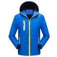 thumbnail image 1 of ManxiVoo Mens Winter Coats Outdoor Windproof and Rain Proof Men and Women Jacket Mountaineering Warm Coat Jackets for Men Blue XXXL, 1 of 7