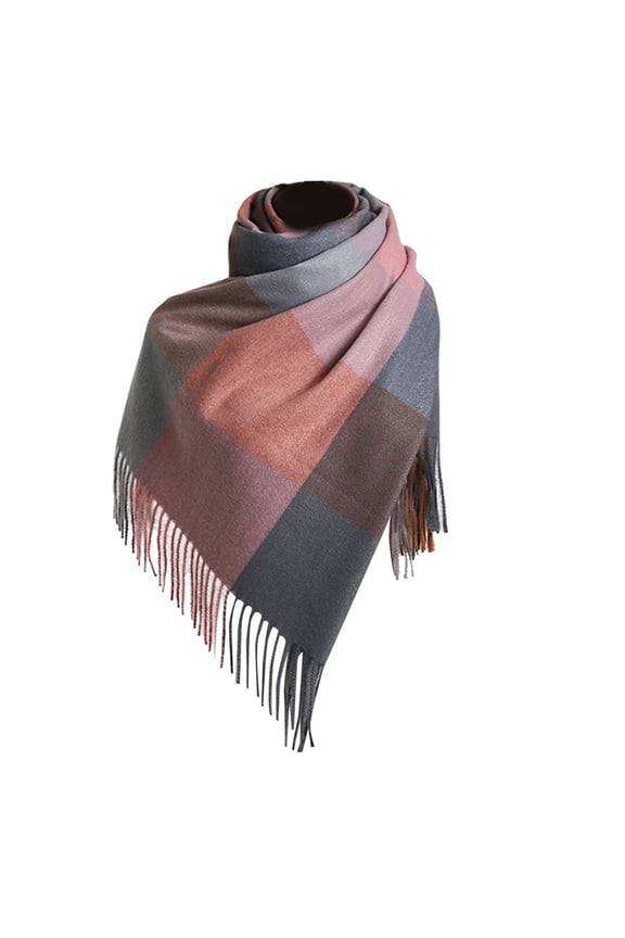 Modern Tartan Checkered Scarf for Women Large Soft Wrap Versatile Blanket Scarf All Season Fashion Accessory for Women