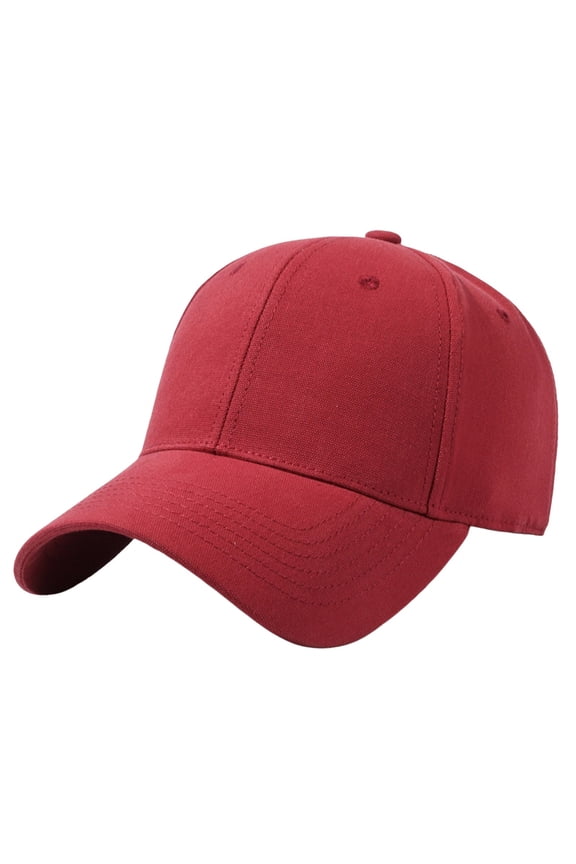 Oversized Baseball Cap for Women with Adjustable Fit Large Head Size Casual Dad Hat Daily Wear Sun Protection Red