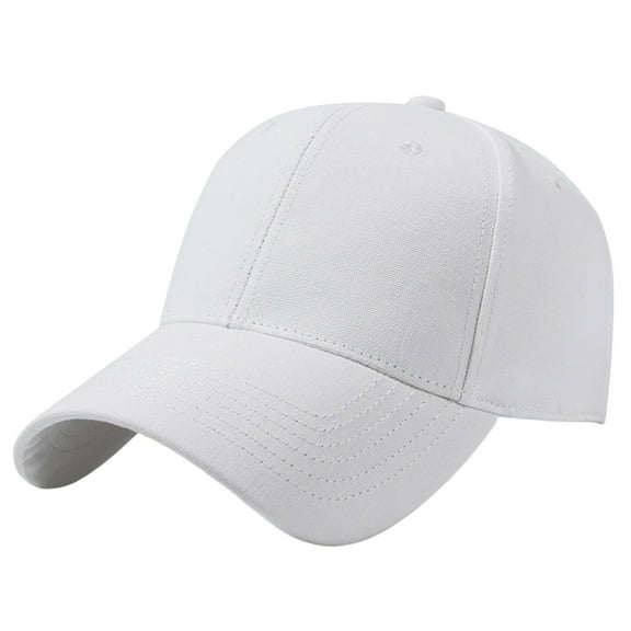 ManxiVoo Oversized Baseball Cap for Women with Adjustable Fit Large Head Size Casual Dad Hat Daily Wear Sun Protection White