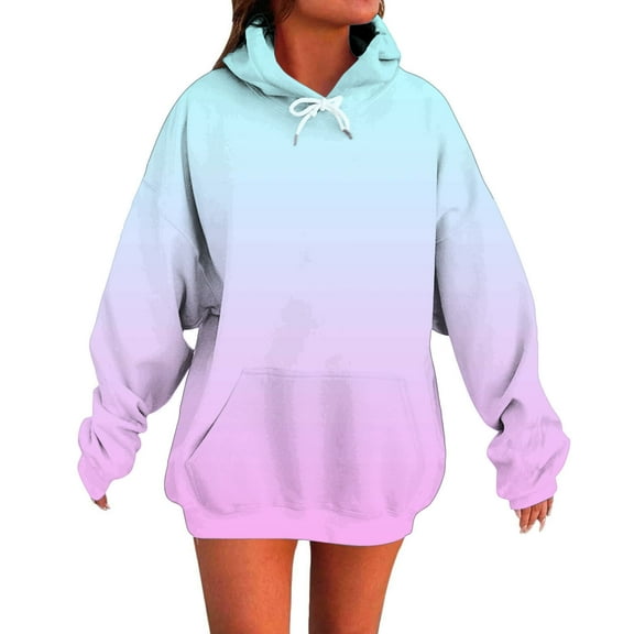 ManxiVoo Oversized Cotton Pullover Sweatshirt for Women Winter Warm Fashion Trendy Casual Comfortable Hooded Top XXL Size Pink