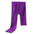 thumbnail image 1 of ManxiVoo Plush Soft Long Scarf for Women Lightweight and Comfortable for Autumn and Winter Fashion Dark Purple, 1 of 3