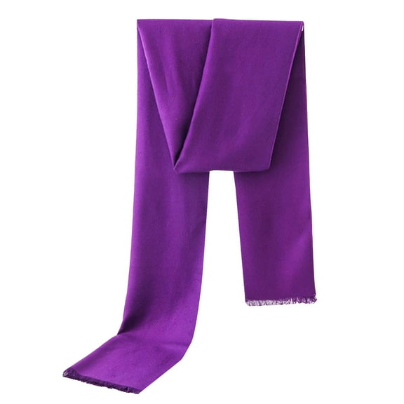 ManxiVoo Plush Soft Long Scarf for Women Lightweight and Comfortable for Autumn and Winter Fashion Dark Purple