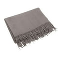 thumbnail image 1 of ManxiVoo Soft Pashmina Style Wrap Shawl for Women Evening Party Wear Lightweight Dressy Scarf Elegant Formal Accessory Dark Gray, 1 of 4