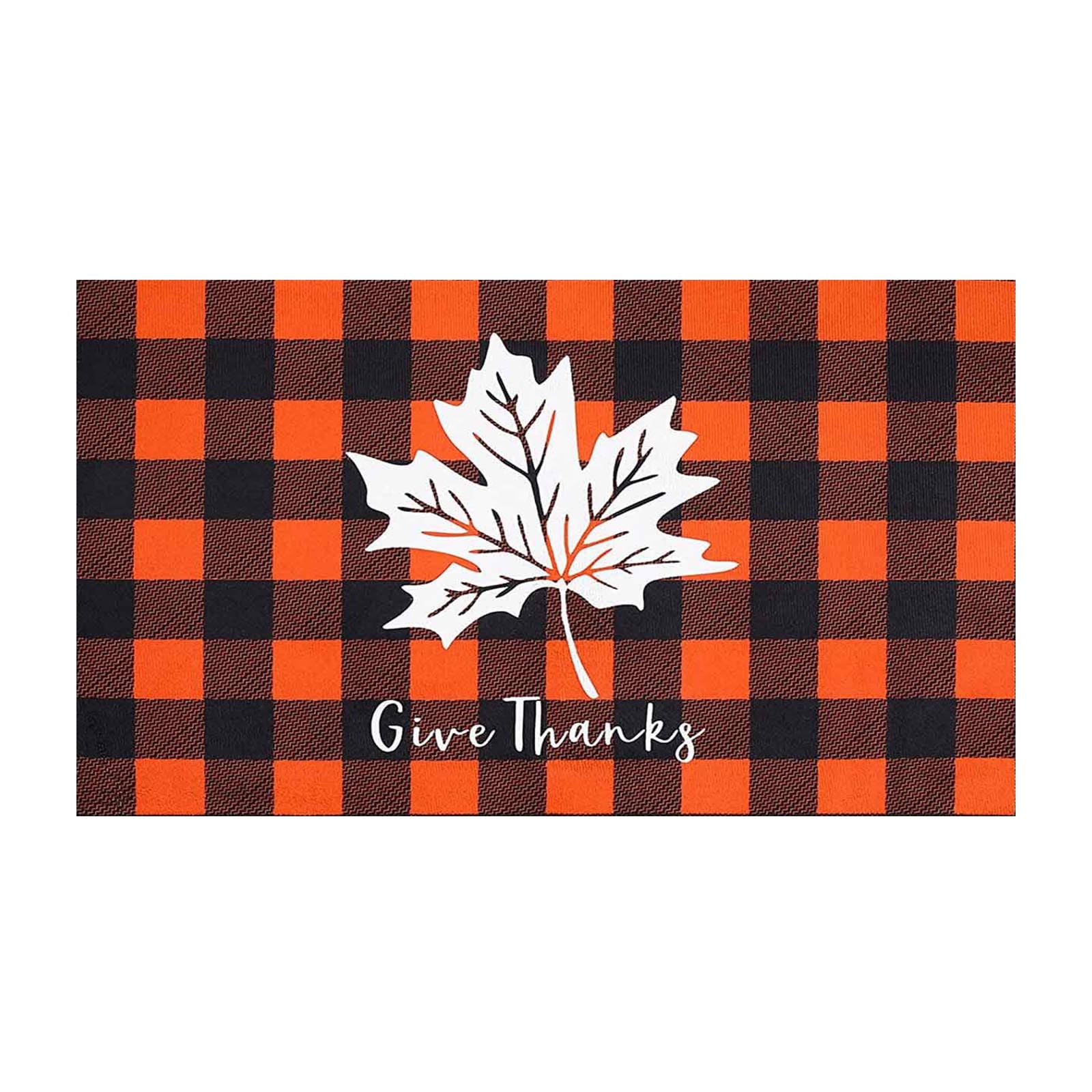 ManxiVoo Thanksgiving Fall Decorative Door Mat Farmhouse Happy Fall