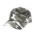 thumbnail image 1 of ManxiVoo Unisex Adjustable Camo Print Baseball Cap Outdoor Sports Hat with Curved Visor for Sun Protection Grey, 1 of 2