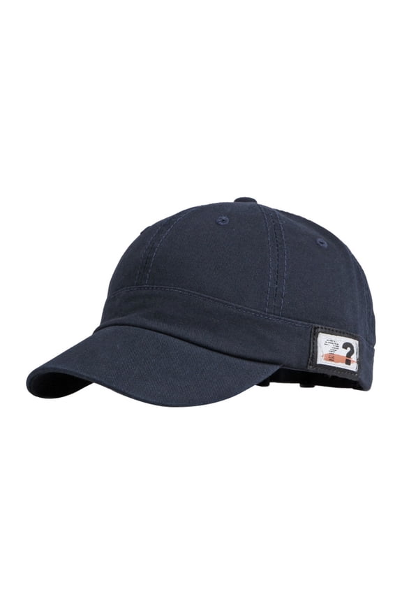 Unisex Short Brim Baseball Cap Cotton Sport Hat Summer Sun Protection with Curved Visor Navy