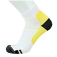 thumbnail image 1 of ManxiVoo Unisex Sports Compression Socks for Cycling and Athletic Activities with Supportive Design L/XL Size Yellow, 1 of 3