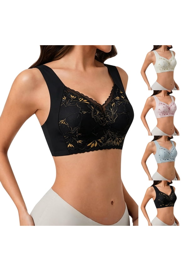 Unlined Full Coverage Cloud Soft Bra for Plus Size Women Comfortable Daily Underwear