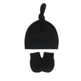 thumbnail image 1 of ManxiVoo Warm Knotted Cap and Mittens Set for Infants Organic Soft Winter Hat for Newborns and Toddlers 0 to 6 Months Old, 1 of 2