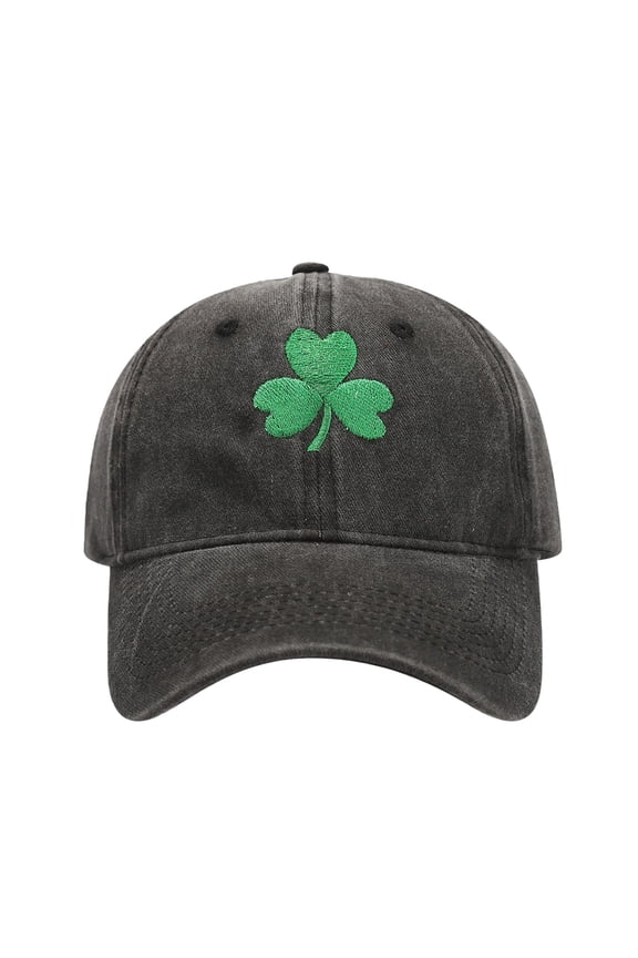 Washed Cotton Baseball Cap Retro Relaxed Fit Unstructured Low Profile Hat For Everyday Casual Style Black