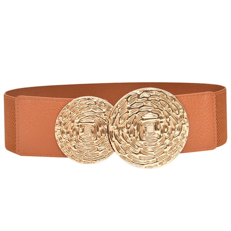 ManxiVoo Western Belt Women Stretchy Belt for Dresses Vintage