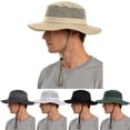 thumbnail image 1 of ManxiVoo Wide Brim Mesh Sun Hat with Neck Flap UPF 50+ for Outdoor Fishing Hiking and Gardening for Men and Women, 1 of 9