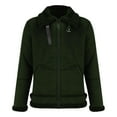 thumbnail image 1 of ManxiVoo Winter Coats for Men Leather and Integrated Lamb Men's Jacket with Thickened Suede Jacket for Warmth Jackets for Men Green XXXXXL, 1 of 1