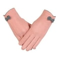 thumbnail image 1 of ManxiVoo Winter Gloves For Women Combine Touchscreen Capability With A Soft Lined Design For All Day Warmth And Convenience In Chilly Environments Pink, 1 of 3
