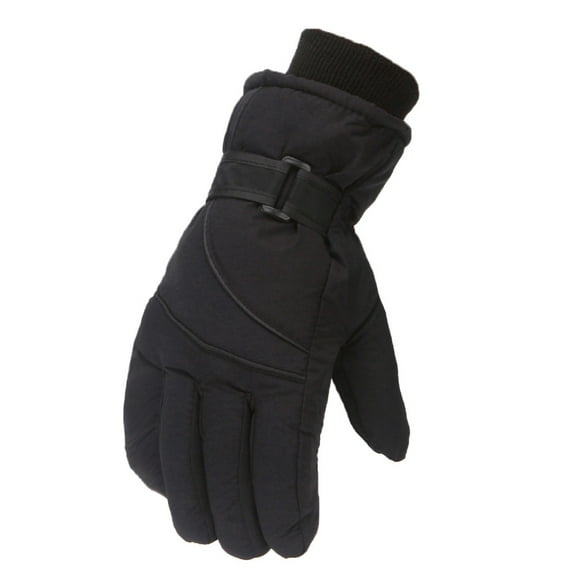 ManxiVoo Winter Ski Gloves Waterproof Insulated Windproof Thermal Grip Outdoor Snowboarding Snow Sports Men Women Black