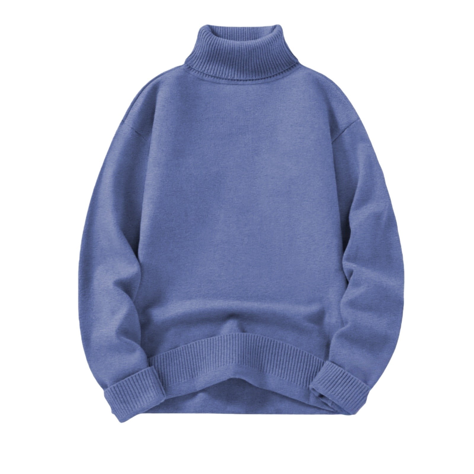 ManxiVoo Winter Warm Fleece Lined Sweater Women High Neck Knit Pullover ...